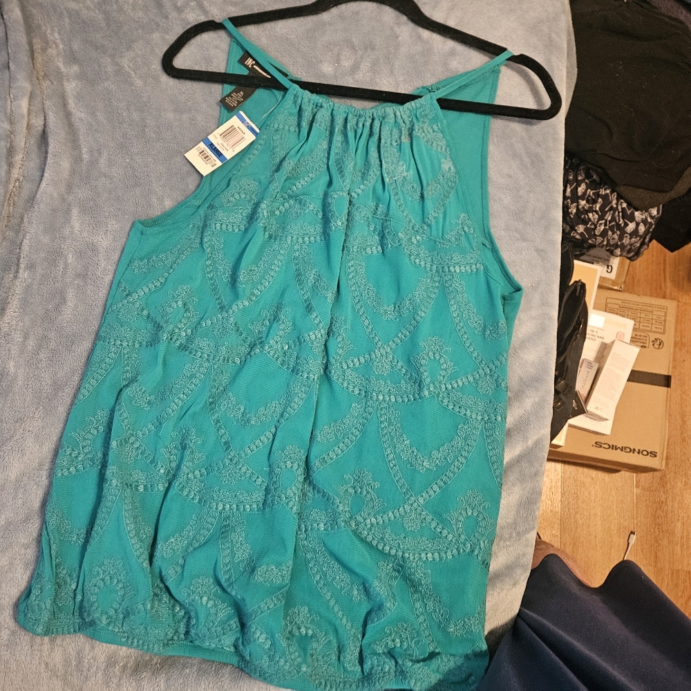 INC teal Xl top